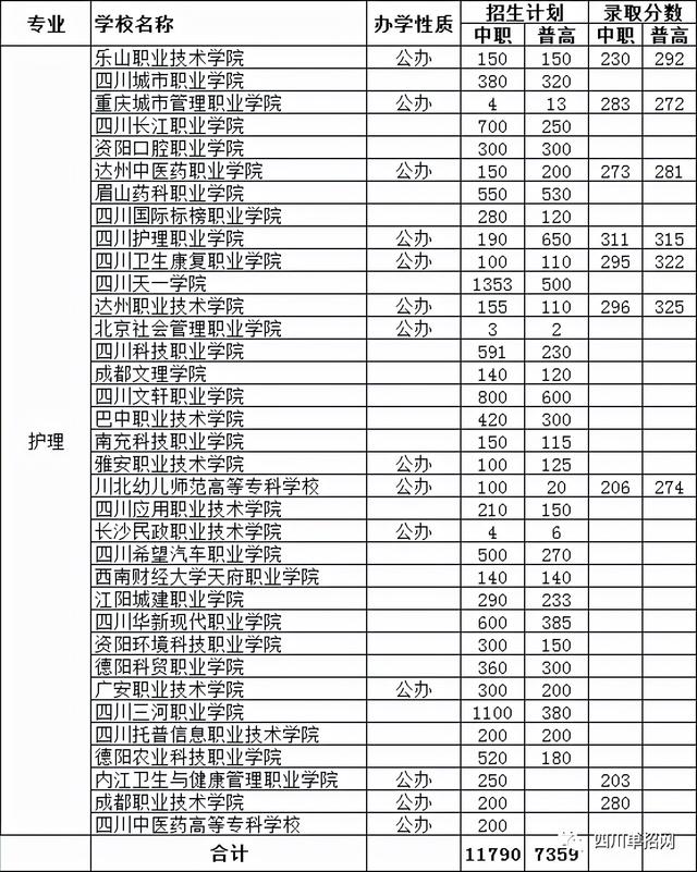 四川護(hù)理職業(yè)技術(shù)學(xué)院分?jǐn)?shù)線(四川護(hù)理職業(yè)技術(shù)學(xué)院對(duì)口分?jǐn)?shù)線)